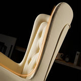 Mid Back Office Stuhl Rotatable Leder Desk Stuhl mit Stahlbasis