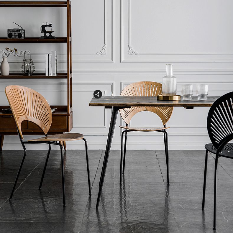 Wood Side Chair Contemporary Open Back Dining Chair for Indoor Clearhalo 'Dining Chairs' 'Dining Tables & Seating' 'dining_chair' 'furn' 'furn_dining_chair' 'Furniture' 'furniture_dining_chair' 'Kitchen & Dining Furniture' 1200x1200_44a03e69-e4d5-49db-a7a0-9d0b2d6a312e