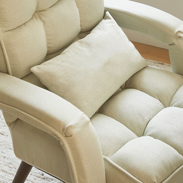 27" silla de escritorio contemporánea ancha sin silla de oficina de madera de las ruedas