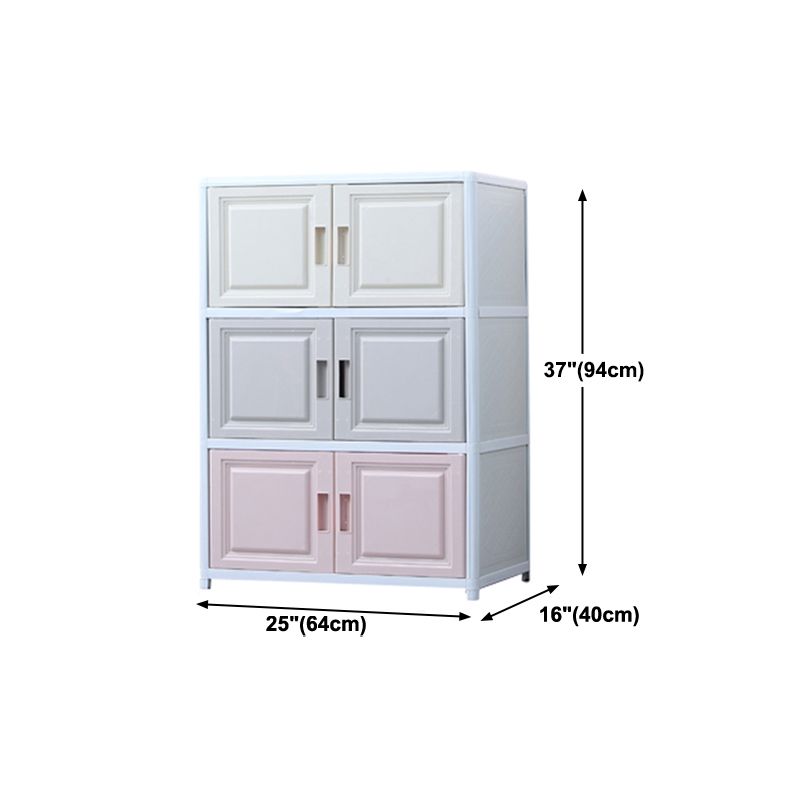 Modern Plastic Cabinets Sideboard Buffet Multicolored Living Room Buffet Clearhalo 'buffet_sideboard' 'Buffets & Sideboards' 'Furniture' 'furniture_buffet_sideboard' 'Kitchen & Dining Furniture' 1200x1200_44a46e2e-2255-4981-b9ac-38df02214ebd