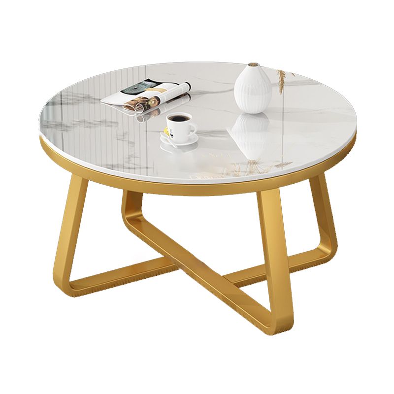 Slate Single Coffee Table Frame Round Coffee Table for Living Room Clearhalo 'Coffee & Accent Tables' 'Coffee Tables' 'coffee_tables' 'furn' 'furn_coffee_tables' 'Furniture' 'Living Room Furniture' 1200x1200_44a4a15b-4b1b-4f52-b2b6-c187b2054a5b