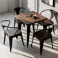 Industrial 4 Legs Pedestal Dining Table Pine Table for Dining Room Clearhalo 'Dining Tables & Seating' 'Dining Tables' 'dining_table' 'furn' 'furn_dining_table' 'Furniture' 'Kitchen & Dining Furniture' 1200x1200_44a57b00-8f0e-4a02-9fff-e6aced0154a7