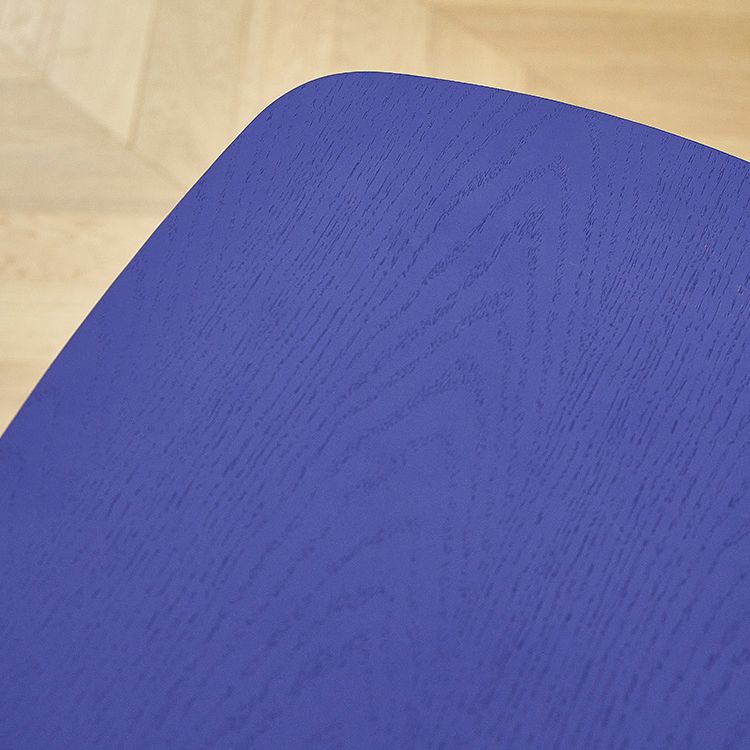 Contemporary Ash Wood Contoured Seat Indoor Armless Bar Stools