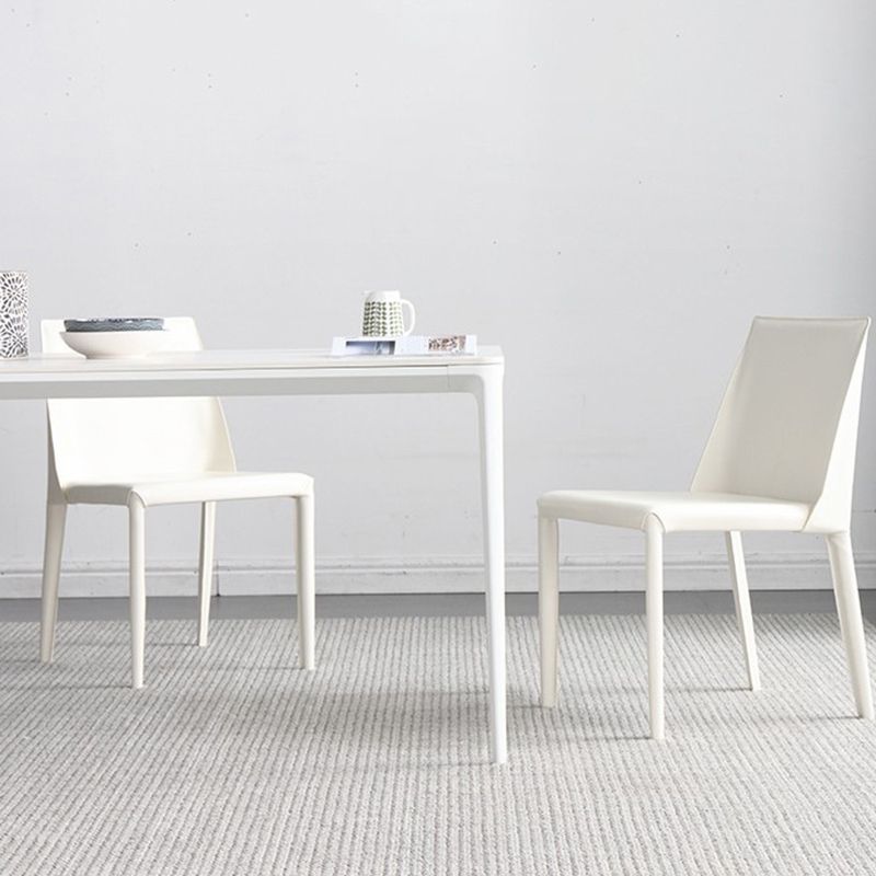 Modern Standard Sintered Stone Dining Set White Rectangle Shape Dining Set for Kitchen Clearhalo 'Dining Room Sets' 'Dining Tables & Seating' 'dining_room_set' 'Furniture' 'furniture_dining_room_set' 'Kitchen & Dining Furniture' 'kitchen&dining_furn' 'kitchen' 1200x1200_44a68fb0-e4c2-4227-82f4-4b0bf986a930