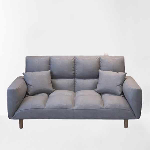 Linnen eigentijdse vierkante arm verstelbare sofa cabriolet bank voor woonkamer