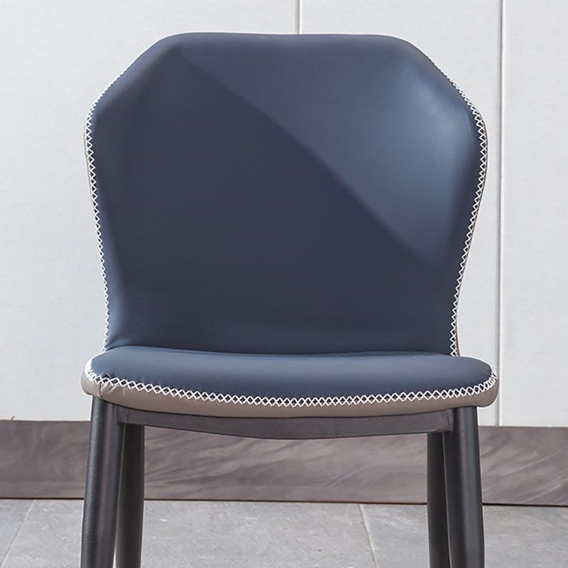 Industrial Style Wingback Armless Dining Chair PU Leather Dining Chairs Clearhalo 'Dining Chairs' 'Dining Tables & Seating' 'dining_chair' 'furn' 'furn_dining_chair' 'Furniture' 'furniture_dining_chair' 'Kitchen & Dining Furniture' 1200x1200_44a892b0-1f20-4971-a8bd-69f8a783a62c