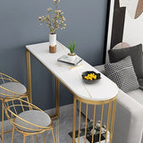 Nordic Style Dining Sintered Stone Table Bar Counter Table for Home Clearhalo 'Bar Furniture' 'Bar Tables' 'bar_tables' 'Furniture' 'furniture_bar_tables' 'Kitchen & Dining Furniture' 1200x1200_44a9288c-c766-4b01-ae67-f315ba9f6f7d