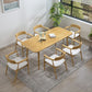 1/2/4/5/7 Pcs Pine Wood Modern Dining Set with Rectangle Table Dinette Set Clearhalo 'Dining Room Sets' 'Dining Tables & Seating' 'dining_room_set' 'furn' 'furn_dining_room_set' 'Furniture' 'furniture_dining_room_set' 'Kitchen & Dining Furniture' 'kitchen&dining_furn' 'kitchen' 1200x1200_44acc2f4-1627-49f6-bd08-cd42e4ab0e23