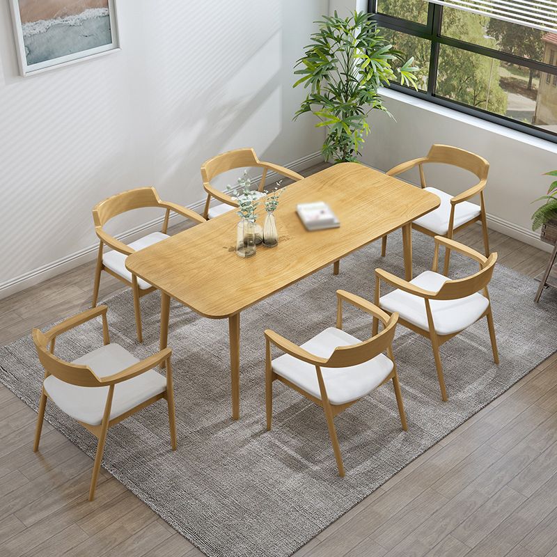 1/2/4/5/7 Pcs Pine Wood Modern Dining Set with Rectangle Table Dinette Set Clearhalo 'Dining Room Sets' 'Dining Tables & Seating' 'dining_room_set' 'furn' 'furn_dining_room_set' 'Furniture' 'furniture_dining_room_set' 'Kitchen & Dining Furniture' 'kitchen&dining_furn' 'kitchen' 1200x1200_44acc2f4-1627-49f6-bd08-cd42e4ab0e23