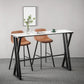 White Modern Style Rectangle Bar Table in Faux Marble and Metal Table Kitchen Bar Table Clearhalo 'Bar Furniture' 'Bar Tables' 'bar_tables' 'furn' 'furn_bar_tables' 'Furniture' 'furniture_bar_tables' 'Kitchen & Dining Furniture' 1200x1200_44ade9e7-b307-4419-8059-be20d98e4e0d