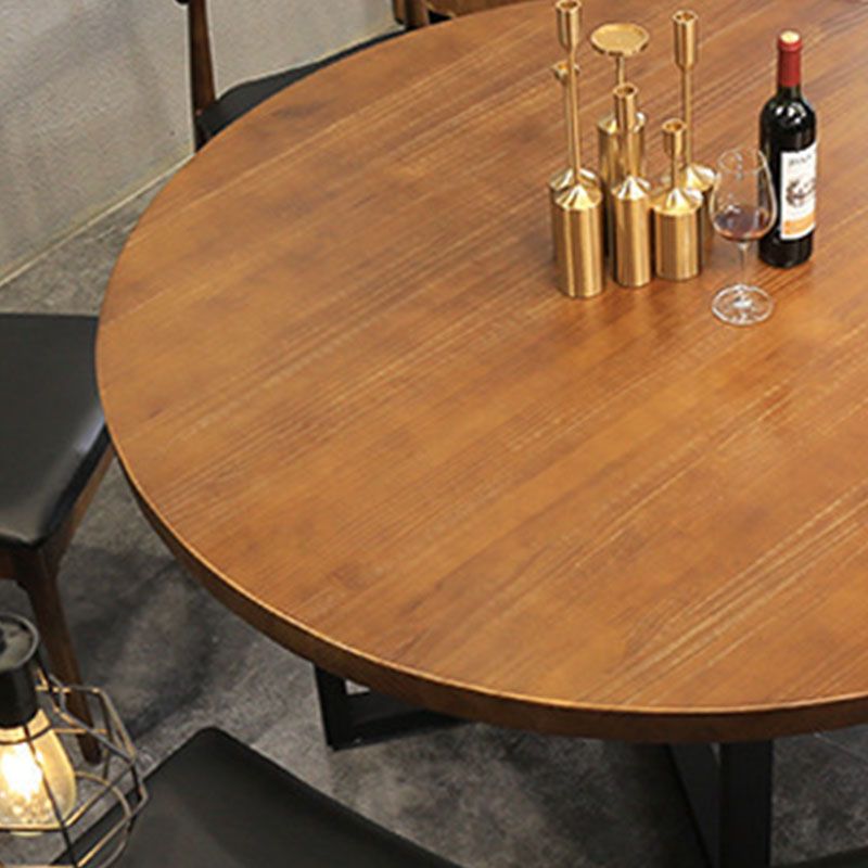 Moderne 1/5/7-delige eetset ronde grenenhouten eettafel voor eetkamer keuken