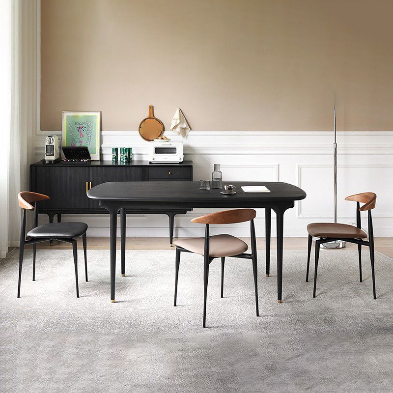 Faux Leather Stackable Side Chair Contemporary Open Back Dining Chair Clearhalo 'Dining Chairs' 'Dining Tables & Seating' 'dining_chair' 'furn' 'furn_dining_chair' 'Furniture' 'furniture_dining_chair' 'Kitchen & Dining Furniture' 1200x1200_44ae56d2-aa74-42ba-9540-8918f9d18e60