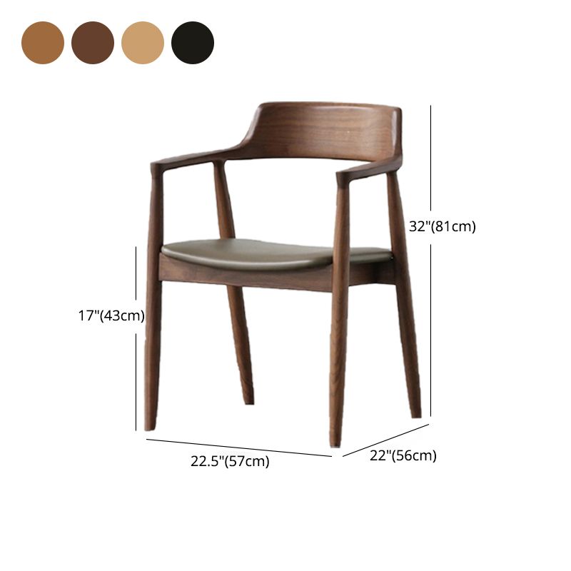 Nordic Style Arm Chair Wood Open Back Dining Side Chair with Upholstered Clearhalo 'Dining Chairs' 'Dining Tables & Seating' 'dining_chair' 'furn' 'furn_dining_chair' 'Furniture' 'furniture_dining_chair' 'Kitchen & Dining Furniture' 1200x1200_44af244a-de8b-4e9f-b048-f724409b678f