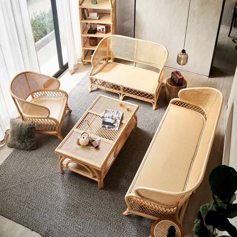 Cadre en bois scandinave canapé de mélange en coton en gris pour le salon