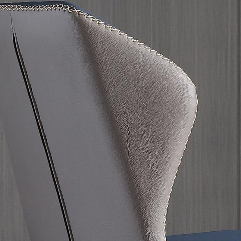 Contemporary Style Wingback Chair Armless Leather Dining Chairs for Home Clearhalo ' kitchen&dining_furn' 'Dining Chairs' 'Dining Tables & Seating' 'dining_chair' 'furn' 'furn_dining_chair' 'Furniture' 'furniture_dining_chair' 'Kitchen & Dining Furniture' 'kitchen' 1200x1200_44b2ec75-d7a1-4727-8a03-358369b85cef