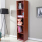 Modern Engineered Wood Bookcase Standard Closed Back Bookshelf