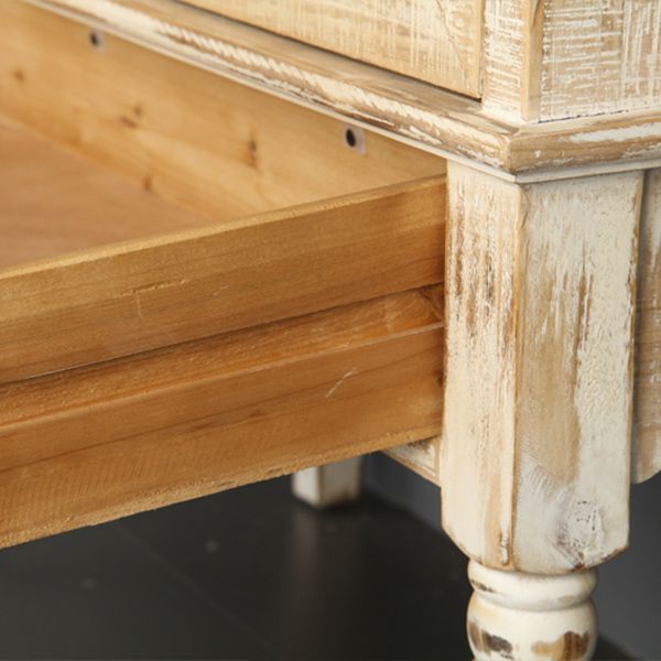 Industrial Rectangle Accent Cabinet Distressed Finish Fretwork Accent Cabinet Clearhalo 'Cabinets & Chests' 'cabinets_chests' 'furn' 'furn_cabinets_chests' 'Furniture' 'Living Room Furniture' 1200x1200_44b37c5d-fe42-462c-a83e-20c5109084a6