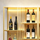 Modern Simple Floor Wine Rack Golden Wine Bottle Rack for Kitchen Clearhalo 'furn' 'furn_wine_racks' 'Furniture' 'Kitchen & Dining Furniture' 'Wine Racks' 'wine_racks' 1200x1200_44b3c412-f17b-4daf-804d-94d88187a00a