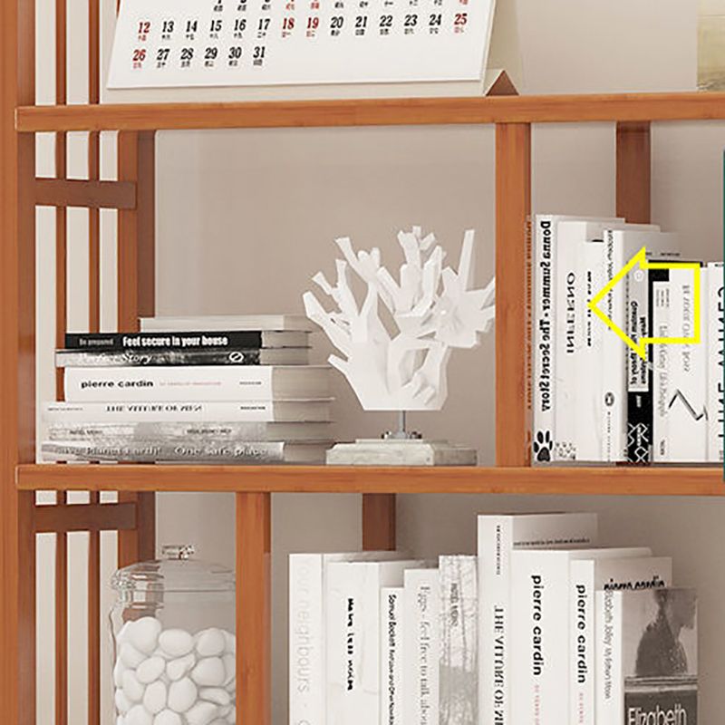 Contemporary Bookcase Open Shelf Bamboo Vertical Shelf Bookcase Clearhalo 'Bookcases' 'furn' 'furn_bookcases' 'Furniture' 'Office Furniture' 1200x1200_44b45b0b-5b5b-42aa-a14b-f629a7317a7c