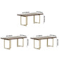 Contemporary Solid Wood Standard Dining Table Rectangle Kitchen Dining Table with Double Pedestal Clearhalo ' dining_table' 'Dining Tables & Seating' 'Dining Tables' 'furn' 'furn_dining_table' 'Furniture' 'furniture_dining_table' 'Kitchen & Dining Furniture' 'kitchen&dining_furn' 'kitchen' 'kitchen_dining_table' 1200x1200_44b4ce1e-5f8c-44f9-b281-a68f735d109b