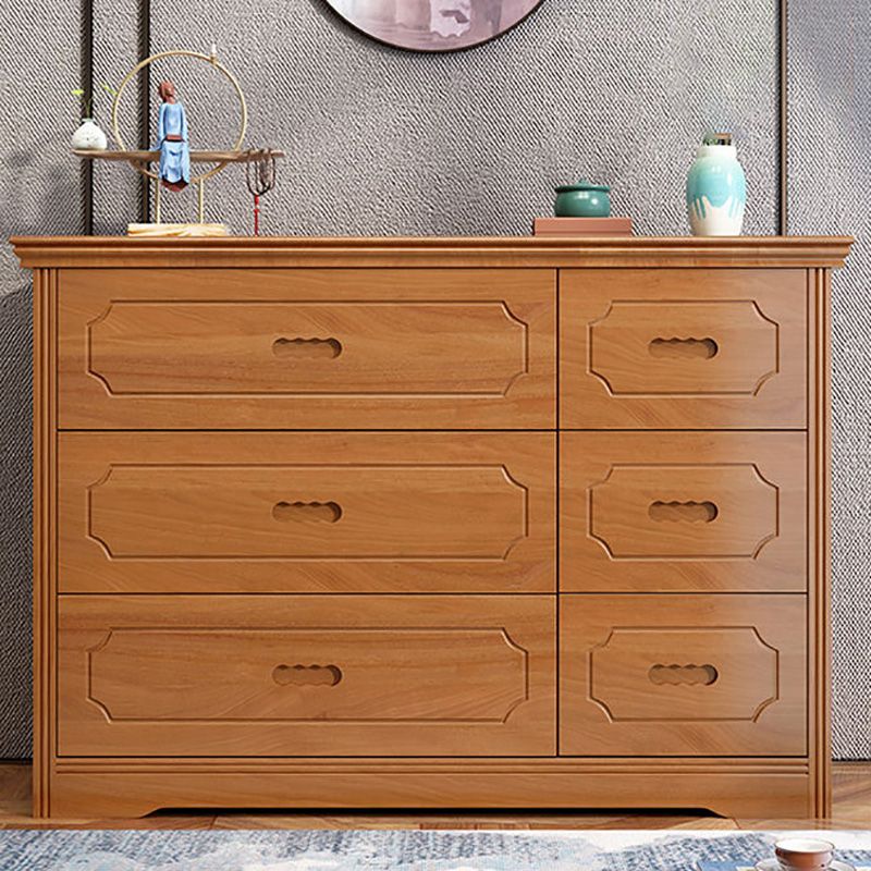 Mid-Century Chest Modern Solid Wood 6 - Drawer Standard Accent Chest Clearhalo 'Cabinets & Chests' 'cabinets_chests' 'furn' 'furn_cabinets_chests' 'Furniture' 'Living Room Furniture' 1200x1200_44b6cf48-cb7b-4151-962e-366dcd00a419