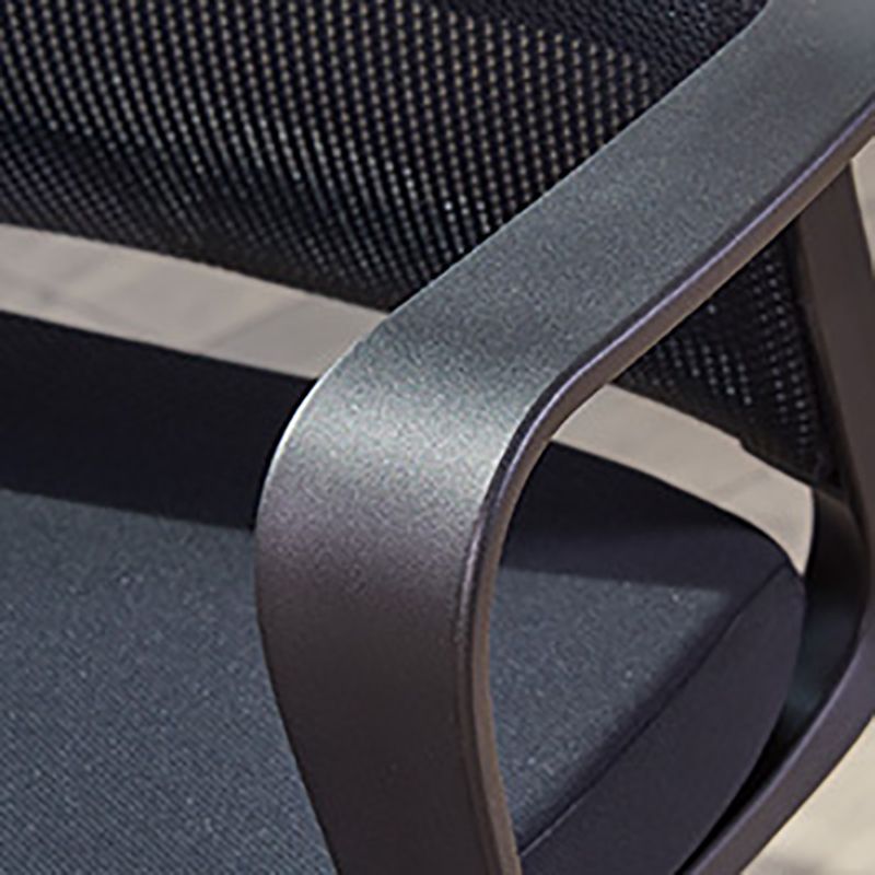 Chaise de bras à bras fixe moderne-chaise de bureau réglable avec roues avec roues