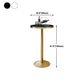 Glam Style Gold Iron Bar Table 19.6"W Top Marble Indoor Bistro Table with Pedestal Clearhalo 'Bar Furniture' 'Bar Tables' 'bar_tables' 'furn' 'furn_bar_tables' 'Furniture' 'furniture_bar_tables' 'Kitchen & Dining Furniture' 'kitchen&dining_furn' 'kitchen' 1200x1200_44b99e07-a6b5-43d4-8bdf-92551f8347ab