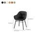 Modern Style Parsons Arm Chair Leather Upholstered Indoor Dining Chair Clearhalo 'Dining Chairs' 'Dining Tables & Seating' 'dining_chair' 'furn' 'furn_dining_chair' 'Furniture' 'Kitchen & Dining Furniture' 1200x1200_44ba088c-f727-4c6c-906c-324ffcd6e29c