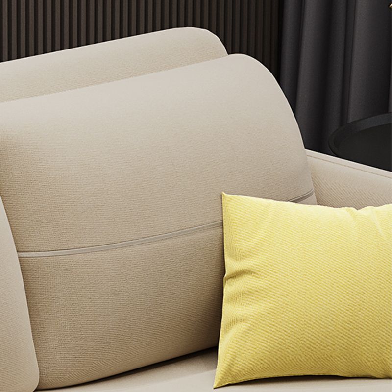 ベイグの枕付き貯蔵庫付きモダンスクエアアームベッドソファソファ