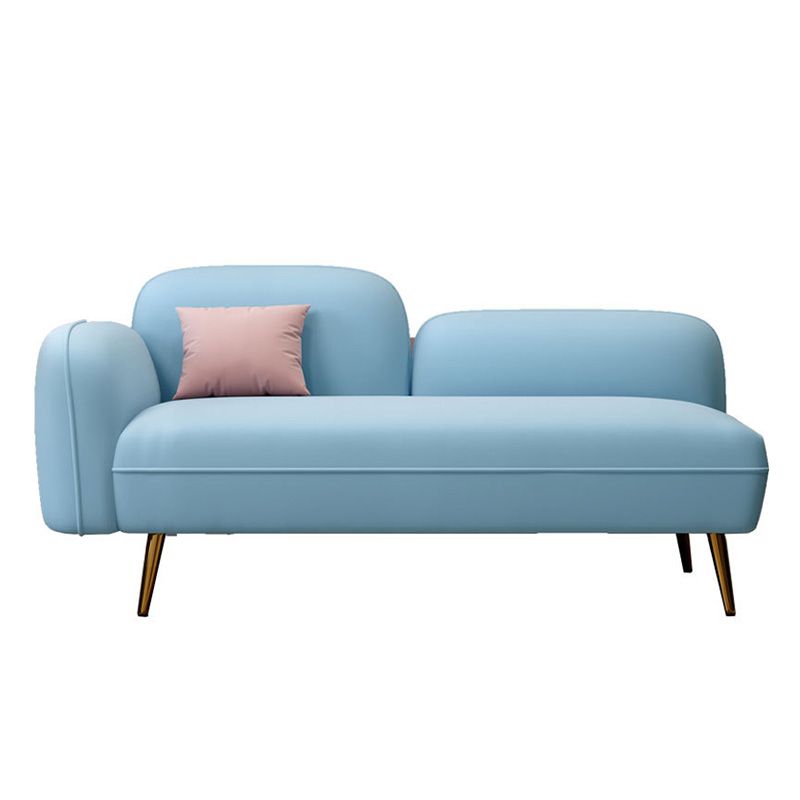 Grey/Blue/Pink Velvet Sofa 55.12"/63" Wide Square Arm Loveseat Clearhalo 'furn' 'furn_sofas' 'Furniture' 'furniture_sofas' 'kitchen' 'kitchen_sofas' 'Living Room Furniture' 'Sofa' 'sofas' 1200x1200_44bc6622-4b78-47d2-8d47-cd55382d5cb1