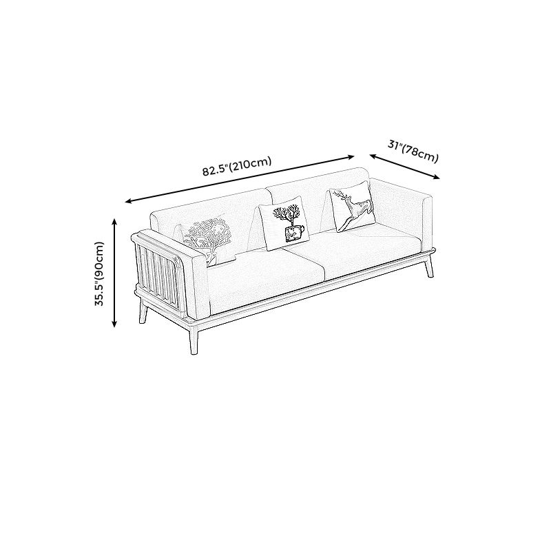 Linen Cushions Modern Sofa 31"W Square Arm Sofa for Living Room Clearhalo 'furn' 'furn_sofas' 'Furniture' 'Living Room Furniture' 'Sofa' 'sofas' 1200x1200_44be4953-cbad-4d8a-93a8-243d8ede76df