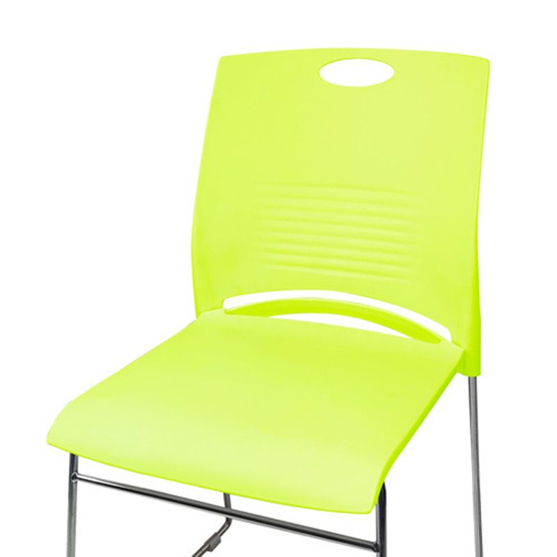 Sedia da scrivania moderna larga 21 pollici, senza ruote, sedia da conferenza senza braccioli