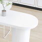 Industrial Style White Bar Table Wood Specialty Top Bistro Table for Living Room Clearhalo 'Bar Furniture' 'Bar Tables' 'bar_tables' 'furn' 'furn_bar_tables' 'Furniture' 'furniture_bar_tables' 'Kitchen & Dining Furniture' 1200x1200_44bed185-f0b7-4558-a8e9-3c36a44803f2
