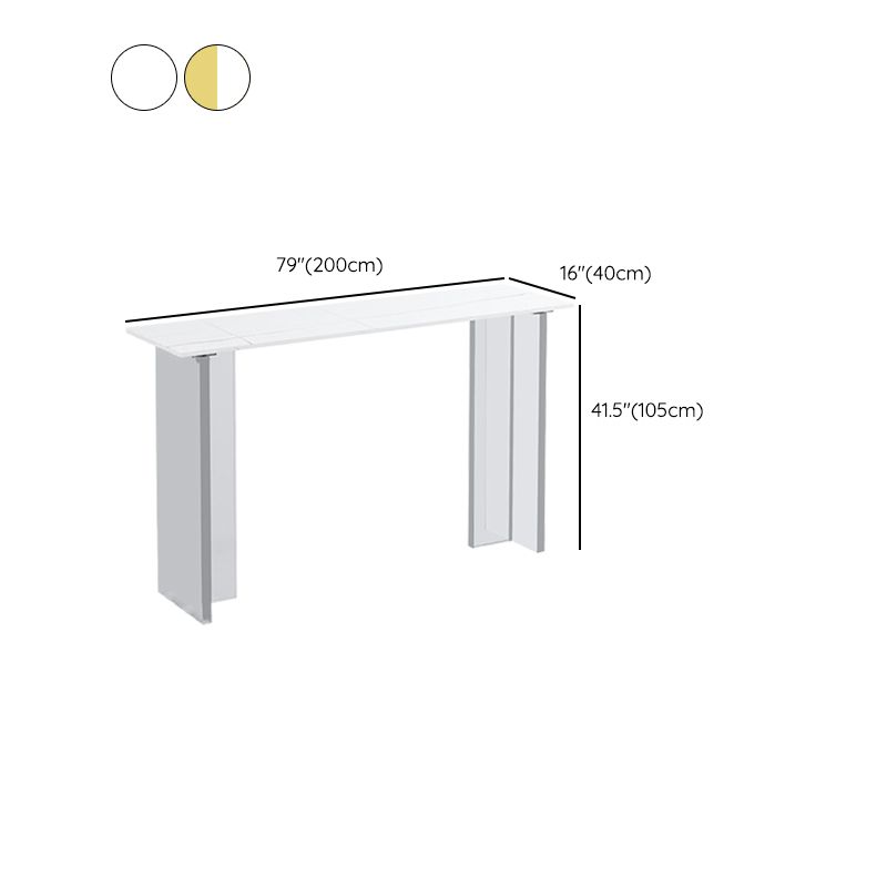 Modem & Contemporary Stone Rectangle Pub Bar Table for Living Room Clearhalo 'Bar Furniture' 'Bar Tables' 'bar_tables' 'furn' 'furn_bar_tables' 'Furniture' 'Kitchen & Dining Furniture' 1200x1200_44c265b3-ac7e-46ab-8463-1bce55ea0f3d