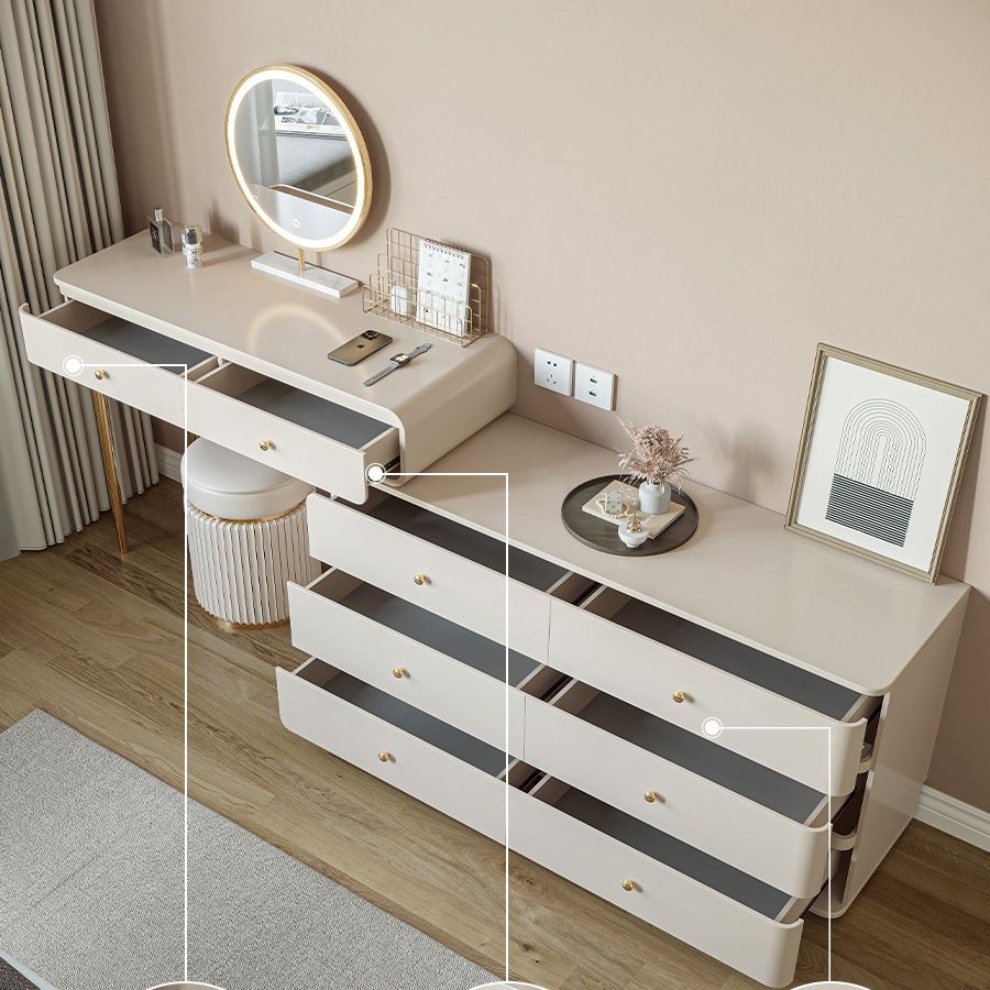 White Solid Wood Makeup Vanity Desk Bedroom Vanity Dressing Table Set Clearhalo 'Bedroom Furniture' 'furn' 'furn_makeup_vanities' 'Furniture' 'Makeup Vanities' 'makeup_vanities' 1200x1200_44c2ec64-f1c8-47f6-a76b-0157bab15db3