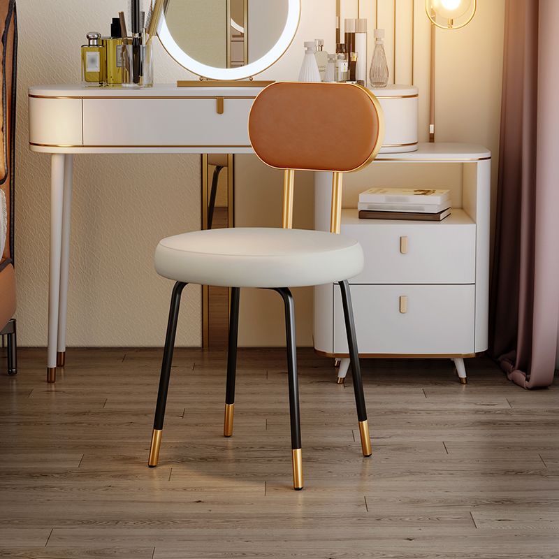 Scandinavian Open Back Side Chairs for Home Upholstered Armless Dining Chairs Clearhalo 'Dining Chairs' 'Dining Tables & Seating' 'dining_chair' 'furn' 'furn_dining_chair' 'Furniture' 'furniture_dining_chair' 'Kitchen & Dining Furniture' 1200x1200_44c36167-74a1-4288-b8d4-05e453a91ff1