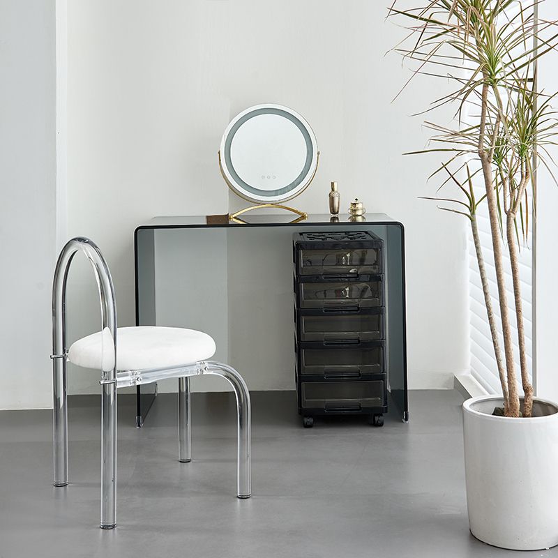 Trucco in vetro contemporaneo Vanity Vanity Set per camera da letto