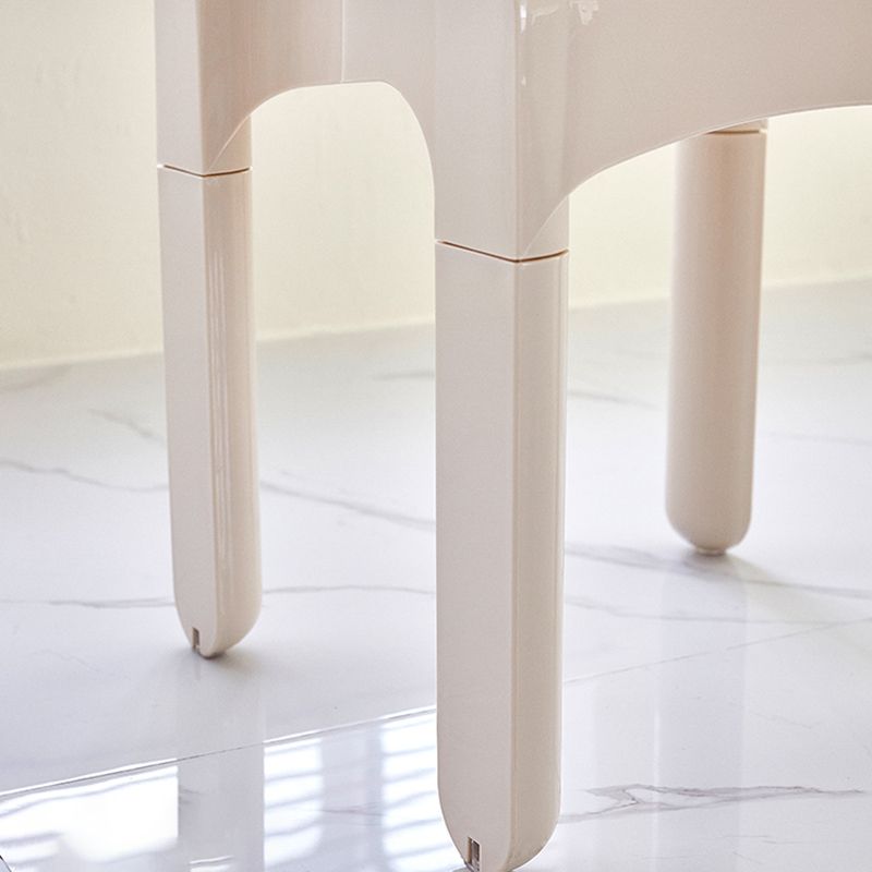 Moderne armloze eetkamerstoel Open Back Side Plastic Chair voor restaurant