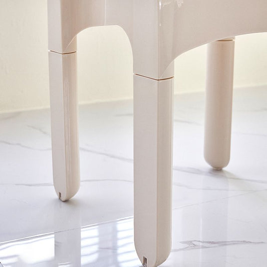 Moderne armloze eetkamerstoel Open Back Side Plastic Chair voor restaurant