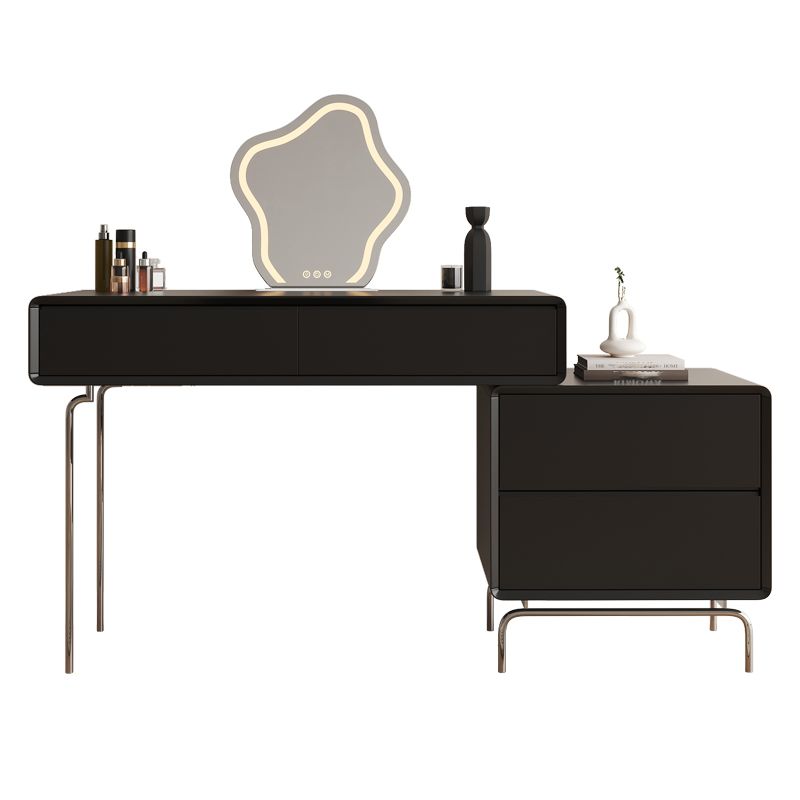 Wood Standing Makeup Vanity Set Lighted Mirror Makeup Vanity Clearhalo 'Bedroom Furniture' 'furn' 'furn_makeup_vanities' 'Furniture' 'Makeup Vanities' 'makeup_vanities' 1200x1200_44ca39a7-02d9-47a5-b472-03770dd37c3b
