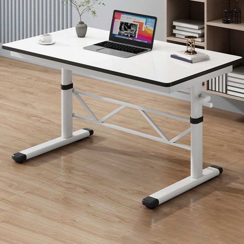 Rectangle Adjustable Office Table Modern Wooden Writing Desk Clearhalo 'furn' 'furn_office_desk' 'Furniture' 'Office Desks' 'Office Furniture' 'office_desk' 1200x1200_44ca59b2-9ddd-4dfd-9056-30f647ab170f