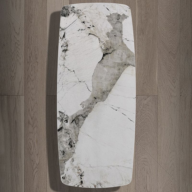 Sintered Stone Modern Rectangle Dining Table White Stone Top Dinette Table for Kitchen Clearhalo ' dining_table' 'Dining Tables & Seating' 'Dining Tables' 'furn' 'furn_dining_table' 'Furniture' 'furniture_dining_table' 'Kitchen & Dining Furniture' 'kitchen&dining_furn' 'kitchen' 'kitchen_dining_table' 1200x1200_44cc48bc-366e-4dc1-8378-0be1321f79ff