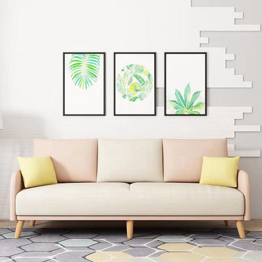 Contemporary Recliner Sofa Faux Leather Couch with Pillow Back Cushions Clearhalo 'Furniture' 'furniture_sofas' 'kitchen' 'kitchen_sofas' 'Living Room Furniture' 'Sofa' 'sofas' 1200x1200_44d016ae-129c-465c-96a7-6200358822f5