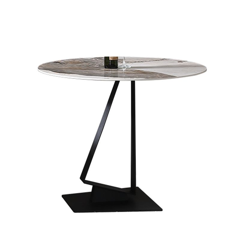 Glossy White Stone Dining Table Set 1/2/3/4 Pieces Modern Dinette Set for Kitchen