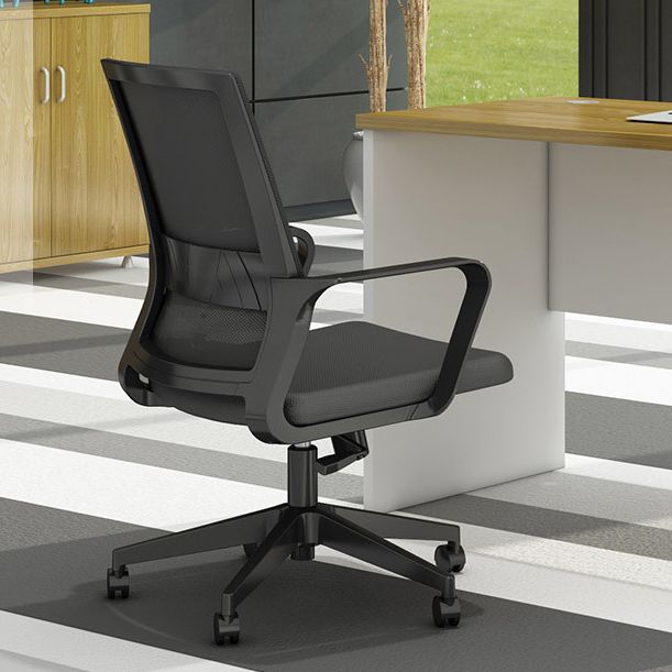 Sillón con respaldo alto contemporáneo ergonómico sin ruedas silla de escritorio