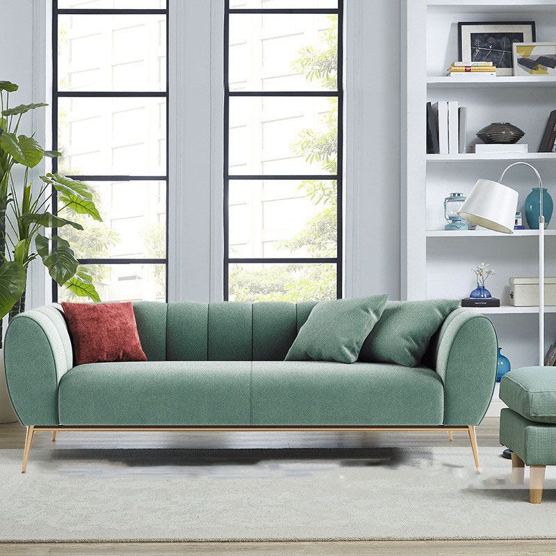 Fabric Sofa with Pillow Sewn Back and Tuxedo Arm for Living Room Clearhalo 'furn' 'furn_sofas' 'Furniture' 'Living Room Furniture' 'Sofa' 'sofas' 1200x1200_44d12a4e-220c-4a20-abd4-922d1771cba7