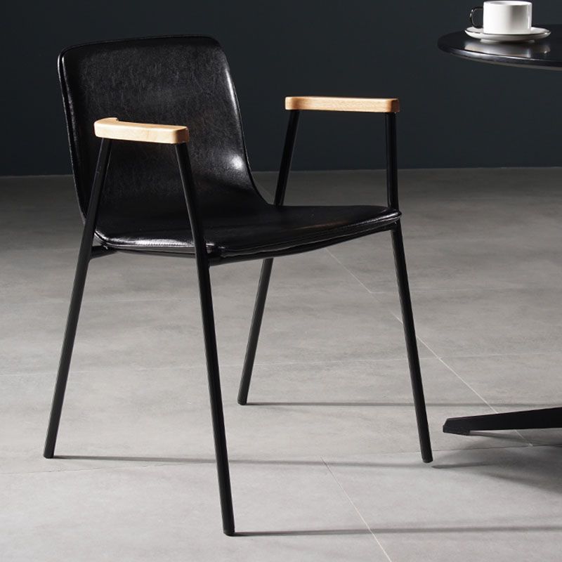 Industrial Style Chair Kitchen Arm Side Chairs with Metal Legs Clearhalo 'Dining Chairs' 'Dining Tables & Seating' 'dining_chair' 'furn' 'furn_dining_chair' 'Furniture' 'furniture_dining_chair' 'Kitchen & Dining Furniture' 1200x1200_44d282a6-231b-40ac-9ac8-f46ae731a36a