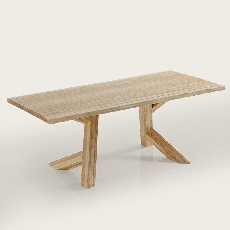 Moderner essenette Set 1/2/4/5 PCs Rechteck fester Holzfischtisch mit Stuhl