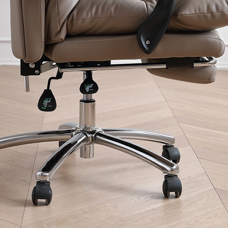 Sedia moderna per ufficio ad armi imbottite senza angoscia sedia da scivolo ergonomico con ruote