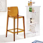 Contemporary Acrylic Armless Low Back Bar Stool with Footrest